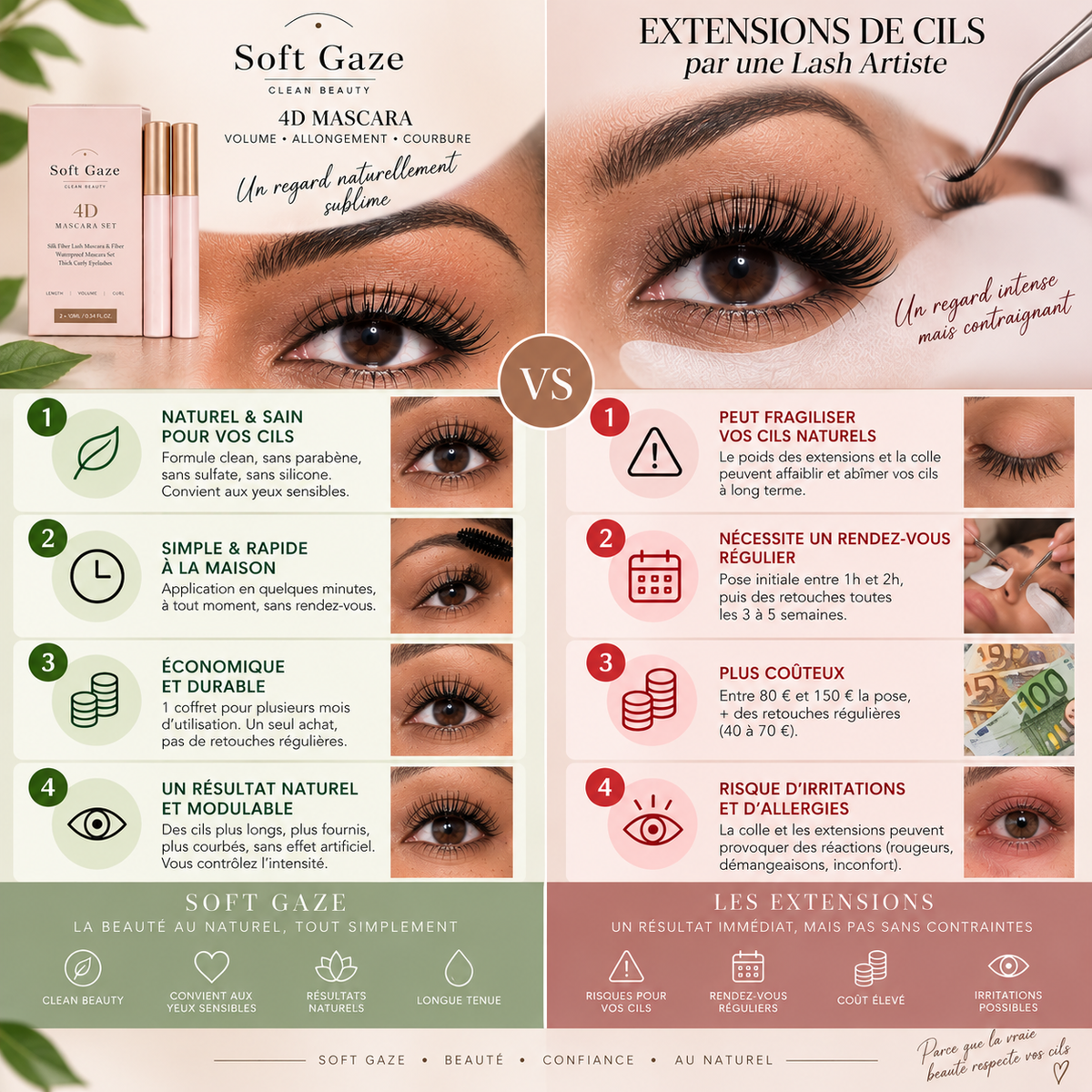 SILK LASH 4D — Kit Fiber Primer & Mascara Soft Gaze